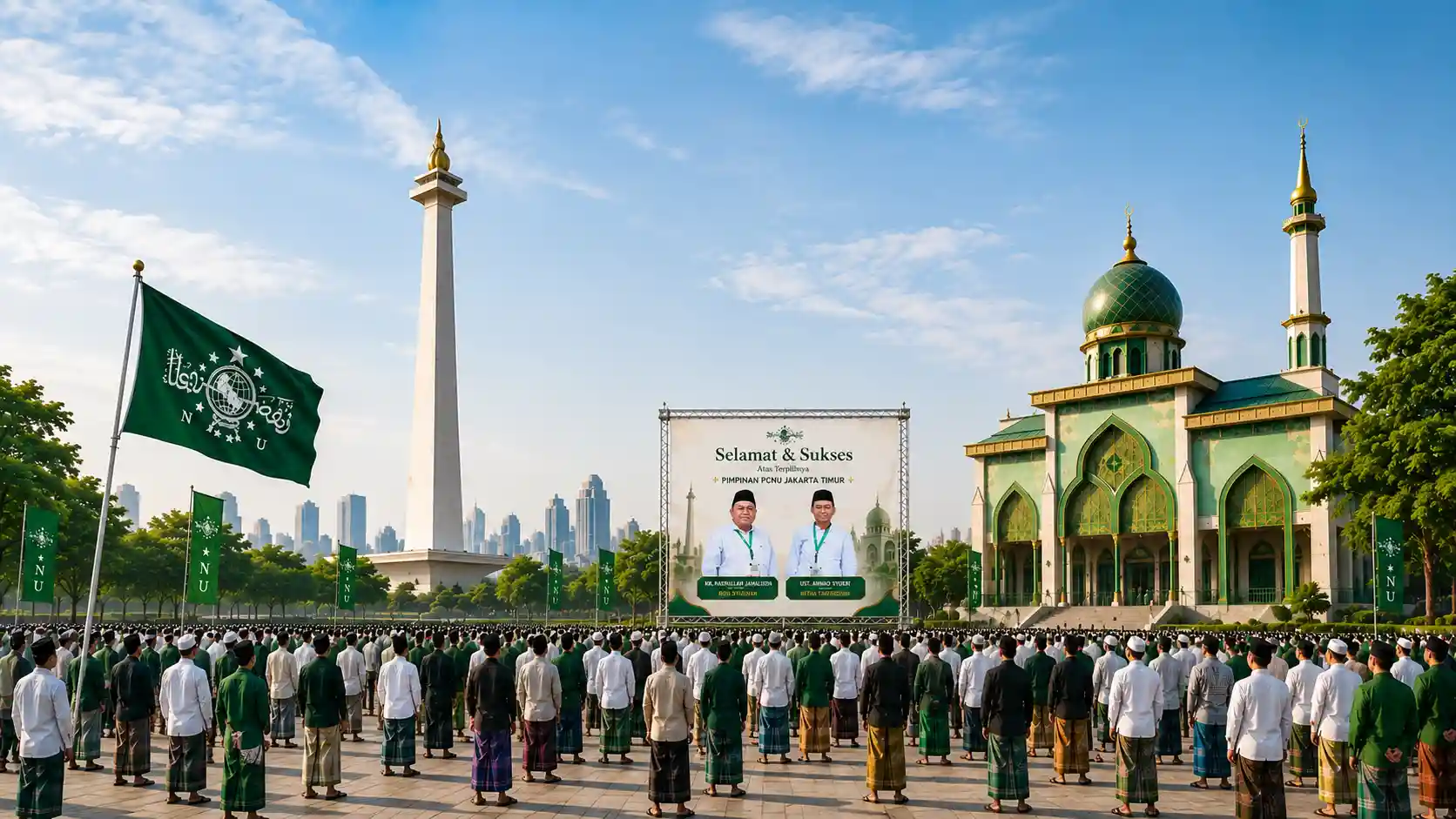 Kebersamaan pengurus dan warga PCNU Pengurus Cabang Kabupaten Subang
